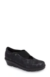 Wolky Cursa Slip-on Sneaker In Black Leather