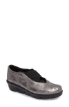 Wolky Cursa Slip-on Sneaker In Gray Leather