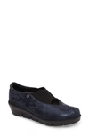 Wolky Cursa Slip-on Sneaker In Navy Leather