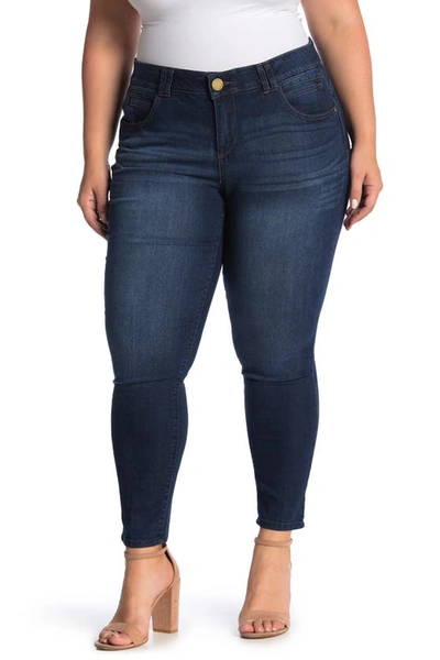 Democracy Ab Solution High Rise Ankle Jeans In Blue
