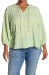 Vince Camuto Smocked Blouse In Soft Meadow