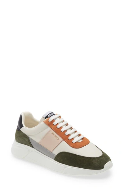 Axel Arigato Genesis Vintage Runner Sneaker In Cremino/ Green