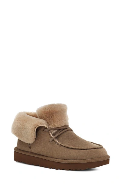 Ugg (r) Diara Genuine Shearling Bootie In Hickory / Sand