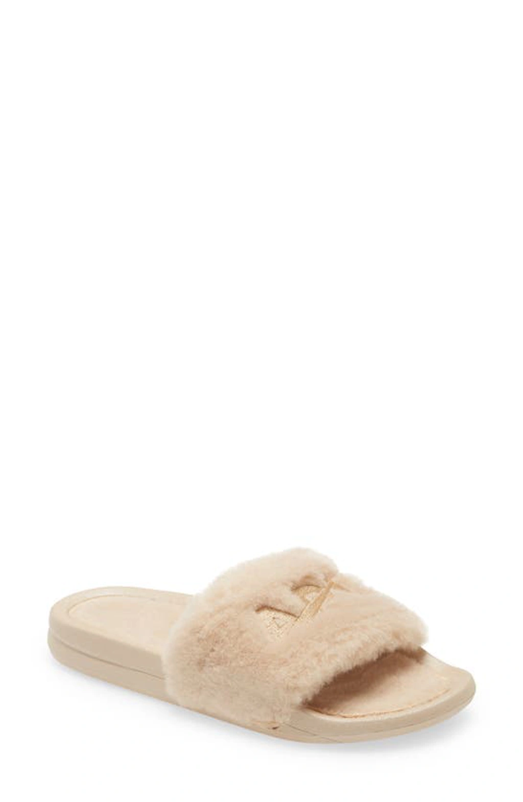 Apl Athletic Propulsion Labs Logo-embossed Shearling Sliders In