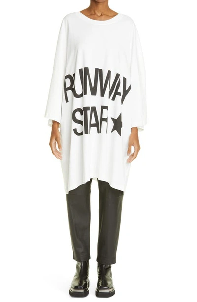 Vaquera Giant Runway Star Oversize Cotton Graphic T-shirt Dress In 