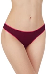 On Gossamer 'hip-g' Mesh Thong In Beetroot