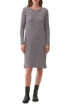 Michael Stars Ivy Long Sleeve Sweater Dress In Heather Grey