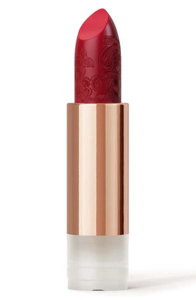 La Perla Refillable Matte Silk Lipstick In Venetian Red Refill