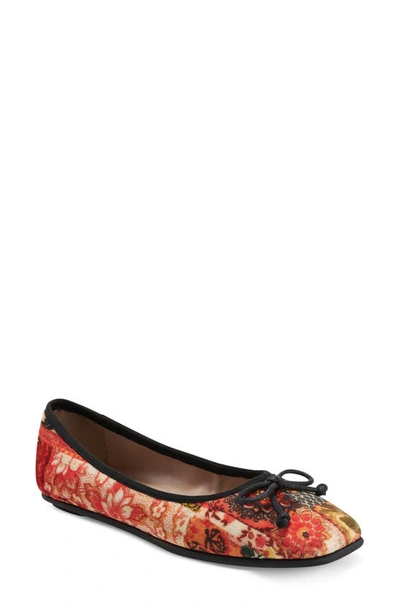 Aerosoles La Catalina Ballet Flat In Red Velvet