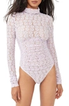 Free People Women's Day & Night Lace Bodysuit In Orchid Ice