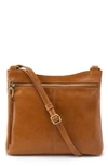 Hobo Cambel Leather Crossbody Bag In Truffle