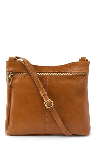 Hobo Cambel Leather Crossbody Bag In Truffle