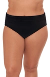 Magicsuitr Shirred Bikini Bottoms In Black