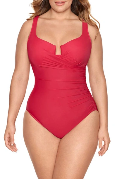 Miraclesuitr Escape One-piece Swimsuit In Grenadine Red