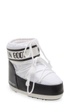 Moon Boot Classic Low 2 Shell And Faux Leather Snow Boots In White