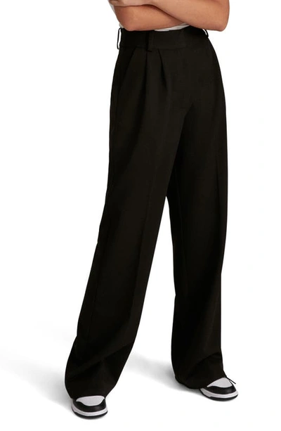 Favorite Daughter The Favorite High-waisted Pleated Trousers In Black