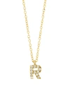 Bony Levy Icon Pavé Diamond Initial Pendant Necklace In 18k Yellow Gold - R