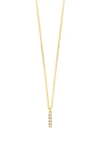 Bony Levy Icon Pavé Diamond Initial Pendant Necklace In 18k Yellow Gold - I