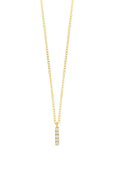 Bony Levy Icon Pavé Diamond Initial Pendant Necklace In 18k Yellow Gold - I