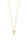 Bony Levy Icon Pavé Diamond Initial Pendant Necklace In 18k Yellow Gold - T