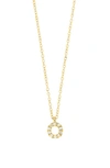 Bony Levy Icon Pavé Diamond Initial Pendant Necklace In 18k Yellow Gold - O
