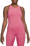 Nike Dri-fit One Luxe Women's Slim Fit Tank In Gypsy Rose,reflect Silver