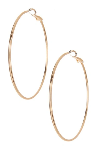 Nordstrom Rack Large Basic Hoop In Gold
