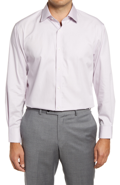 Nordstrom Traditional Fit Solid Non-iron Dress Shirt In Lavender