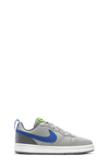 Nike Kids' Court Borough Low 2 Sneaker In Grey Fog/ Game Royal