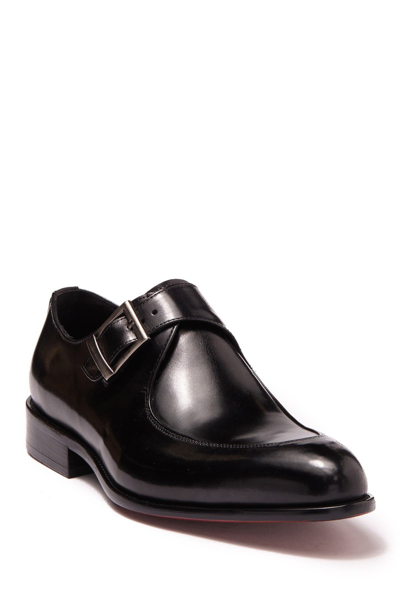 Maison Forte Eli Buckle Strap Leather Loafer In Black