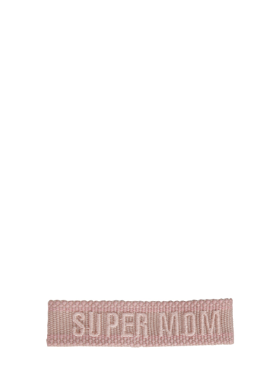 Label K Braided Fabric Bracelet In Pink