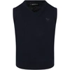Armani Collezioni Blue Vest For Boy With Iconic Eagle In Blue