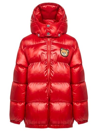 Moschino Kids' Down Jacket In Red