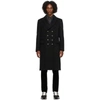 TOM FORD BLACK SPLITTABLE DOUBLE BREASTED COAT