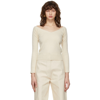 ARCH THE BEIGE CASHMERE V-NECK SWEATER