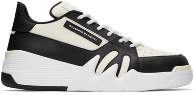 Giuseppe Zanotti White/black Leather/rubber Talon Low-top Sneakers