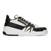 GIUSEPPE ZANOTTI BLACK & WHITE TALON SNEAKERS