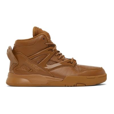 Juunj Reebok Edition Pump Omni Zone 2 Sneakers In Brown