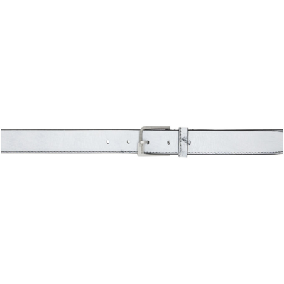 【MAISON MARGIELA】CALF LEATHER BELT WHITE White Leather belt Maison Margiela - SchaferandweinerShops MH