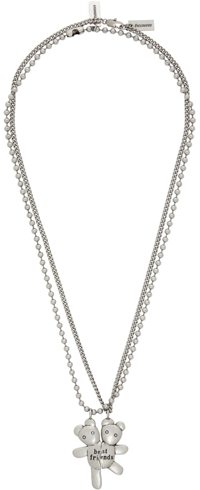 Marc Jacobs Heaven Silver Friendship Necklace Set In 040 Silver