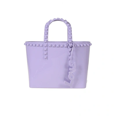 Carmen Sol Miriam Micro Mini Tote In Violet