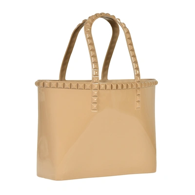 Carmen Sol Seba Mid Tote Borchiona In Nude