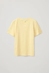 Cos Regular Fit T-shirt In Yellow