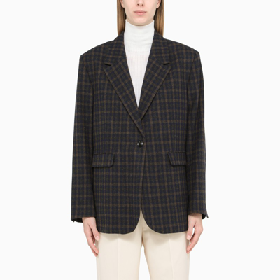 Samsoe & Samsoe Navy Blue Blazer In Black