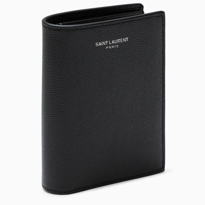 Saint Laurent Black Vertical Bi-fold Wallet