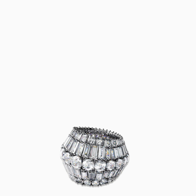 Swaro Crystal Hyperbola Ring In Multicolor