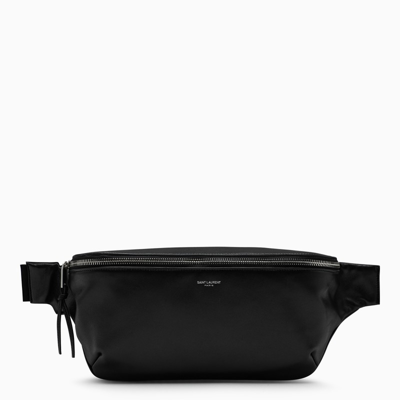 Saint Laurent Black Leather Bumbag