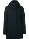 HERNO HERNO PADDED ZIPPED COAT - BLACK,PI048DL1112111701469