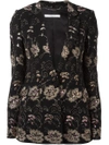 GIVENCHY GIVENCHY FLORAL EMBROIDERED BLAZER - BLACK,16X300939311680045