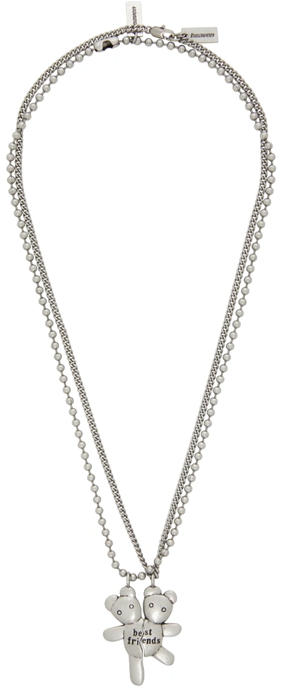 ネックレス・ペンダント Heaven by Marc Jacobs Friendship Necklace Set Silver Ox Set2 Marc Jacobs Heaven Silver Friendship Necklace Set In Silver